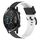 Cinturino per orologio in silicone a due colori For Honor Magic Watch 2 46 mm 22 mm (nero + bianco)