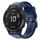 Per Garmin Fenix 6 Pro GPS cinturino in metallo con fibbia in silicone tinta unita (blu notte) Per Garmin Fenix 6 Pro GPS cinturino in metallo con fibbia in silicone tinta unita (blu notte)