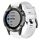Per Garmin Quatix 5 Sapphire fibbia in metallo cinturino in silicone di colore solido (bianco) Per Garmin Quatix 5 Sapphire fibbia in metallo cinturino in silicone di colore solido (bianco)