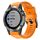 Per Garmin Quatix 5 Sapphire fibbia in metallo cinturino in silicone di colore solido (arancione) Per Garmin Quatix 5 Sapphire fibbia in metallo cinturino in silicone di colore solido (arancione)