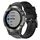 Per Garmin Quatix 5 Sapphire fibbia in metallo cinturino in silicone di colore solido (nero) Per Garmin Quatix 5 Sapphire fibbia in metallo cinturino in silicone di colore solido (nero)