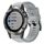 Per Garmin Quatix 5 Sapphire fibbia in metallo cinturino in silicone di colore solido (grigio) Per Garmin Quatix 5 Sapphire fibbia in metallo cinturino in silicone di colore solido (grigio)