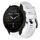 Per cinturino in silicone a tinta unita con fibbia in metallo Garmin Forerunner 955 (bianco) Per cinturino in silicone a tinta unita con fibbia in metallo Garmin Forerunner 955 (bianco)