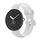 Per Google Pixel Watch cinturino in silicone monocolore da donna (bianco)