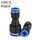 PG8-6 LAIZE 10 pezzi di plastica che riduce il connettore a montaggio rapido pneumatico diritto