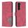 Custodia per telefono in pelle con struttura a rombo con fibbia magnetica per Samsung Galaxy S23 + 5G (rosso) Custodia per telefono in pelle con struttura a rombo con fibbia magnetica per Samsung Galaxy S23 + 5G (rosso)