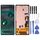 Schermo LCD originale per Google Pixel 6A GX7AS GB62Z G1AZG Digitizer Assemblaggio completo con cornice (nero)