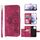 Per Samsung Galaxy S21 Ultra 5G Custodia per telefono in pelle con fiori in rilievo al tatto (rosso vino) Per Samsung Galaxy S21 Ultra 5G Custodia per telefono in pelle con fiori in rilievo al tatto (rosso vino)