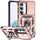 Per Samsung Galaxy S23 5G Custodia per telefono con supporto scorrevole Camshield (oro rosa) Per Samsung Galaxy S23 5G Custodia per telefono con supporto scorrevole Camshield (oro rosa)