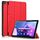 Per Lenovo Tab M10 10.1 3a generazione 3-folding Magnetic Buckle Custer Texture Smart Tablet Case (rosso) Per Lenovo Tab M10 10.1 3a generazione 3-folding Magnetic Buckle Custer Texture Smart Tablet Case (rosso)