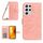Per Samsung Galaxy S21 Ultra 5G Skin Feel Sun Flower Pattern Flip Custodia in pelle per telefono con cordino (rosa) Per Samsung Galaxy S21 Ultra 5G Skin Feel Sun Flower Pattern Flip Custodia in pelle per telefono con cordino (rosa)