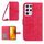 Per Samsung Galaxy S21 Ultra 5G Skin Feel Sun Flower Pattern Flip Custodia in pelle per telefono con cordino (rosa rossa) Per Samsung Galaxy S21 Ultra 5G Skin Feel Sun Flower Pattern Flip Custodia in pelle per telefono con cordino (rosa rossa)