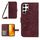 Per Samsung Galaxy S22 Ultra 5G Skin Feel Sun Flower Pattern Flip Custodia in pelle per telefono con cordino (vino rosso) Per Samsung Galaxy S22 Ultra 5G Skin Feel Sun Flower Pattern Flip Custodia in pelle per telefono con cordino (vino rosso)