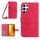 Per Samsung Galaxy S22 Ultra 5G Skin Feel Sun Flower Pattern Flip Custodia in pelle per telefono con cordino (rosa rossa) Per Samsung Galaxy S22 Ultra 5G Skin Feel Sun Flower Pattern Flip Custodia in pelle per telefono con cordino (rosa rossa)