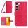 Per Samsung Galaxy S23 + 5G Skin Feel Sun Flower Pattern Flip Custodia in pelle per telefono con cordino (rosa rossa) Per Samsung Galaxy S23 + 5G Skin Feel Sun Flower Pattern Flip Custodia in pelle per telefono con cordino (rosa rossa)