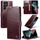 Per Samsung Galaxy S22 Ultra 5G CaseMe 003 Custodia per telefono in pelle con struttura a cavallo pazzo (rosso) Per Samsung Galaxy S22 Ultra 5G CaseMe 003 Custodia per telefono in pelle con struttura a cavallo pazzo (rosso)