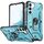 Per Samsung Galaxy S22 + 5G Custodia per telefono con supporto ad anello (azzurro)