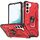 Per Samsung Galaxy S22 + 5G Custodia per telefono con supporto ad anello (rosso) Per Samsung Galaxy S22 + 5G Custodia per telefono con supporto ad anello (rosso)