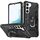 Per Samsung Galaxy S22 + 5G Custodia per telefono con anello (nero)