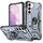 Per Samsung Galaxy S21 Ultra 5G Custodia per telefono con anello (grigio)