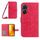 Per Asus ZenFone 9 Skin Feel Sun Flower Pattern Flip Custodia in pelle per telefono con cordino (rosa rossa) Per Asus ZenFone 9 Skin Feel Sun Flower Pattern Flip Custodia in pelle per telefono con cordino (rosa rossa)