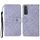 Per Samsung Galaxy S23 5G Custodia per telefono in pelle con motivo goffrato in stile etnico (viola) Per Samsung Galaxy S23 5G Custodia per telefono in pelle con motivo goffrato in stile etnico (viola)