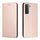 Per Samsung Galaxy S23 + 5G Custodia per cellulare in pelle magnetica con struttura in fibra di carbonio (oro rosa) Per Samsung Galaxy S23 + 5G Custodia per cellulare in pelle magnetica con struttura in fibra di carbonio (oro rosa)