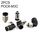 POC6-M3C LAIZE 10 pezzi Mini connettore rapido pneumatico in rame nichelato