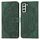 Per Samsung Galaxy S23 + 5G Custodia per cellulare in pelle con motivo mandala in rilievo (verde) Per Samsung Galaxy S23 + 5G Custodia per cellulare in pelle con motivo mandala in rilievo (verde)