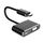 JUNSUNMAY Adattatore 1080P HDMI a HDMI + VGA Screen Splitter