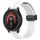 Per Huawei Watch 2 Cinturino per orologio in silicone con chiusura magnetica in tinta unita da 20 mm (bianco) Per Huawei Watch 2 Cinturino per orologio in silicone con chiusura magnetica in tinta unita da 20 mm (bianco)