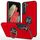 Per Samsung Galaxy S22 5G PC + Custodia magnetica in TPU con supporto per anello invisibile (rosso) Per Samsung Galaxy S22 5G PC + Custodia magnetica in TPU con supporto per anello invisibile (rosso)