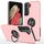 Per Samsung Galaxy S22 + 5G PC + Custodia magnetica in TPU con supporto per anello invisibile (oro rosa) Per Samsung Galaxy S22 + 5G PC + Custodia magnetica in TPU con supporto per anello invisibile (oro rosa)