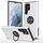 Per Samsung Galaxy S22 Ultra 5G PC + Custodia magnetica in TPU con supporto per anello invisibile (argento) Per Samsung Galaxy S22 Ultra 5G PC + Custodia magnetica in TPU con supporto per anello invisibile (argento)