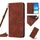 Per Samsung Galaxy S23 5G Skin Feel Custodia per telefono in pelle con motivo a cuore con cordino (marrone) Per Samsung Galaxy S23 5G Skin Feel Custodia per telefono in pelle con motivo a cuore con cordino (marrone)