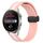 Per Huawei Watch 3 Pro Cinturino per orologio in silicone pieghevole con chiusura magnetica da 22 mm (rosa + bianco) Per Huawei Watch 3 Pro Cinturino per orologio in silicone pieghevole con chiusura magnetica da 22 mm (rosa + bianco)