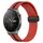 Cinturino in silicone pieghevole con chiusura magnetica da 22 mm per Huawei GT2 Pro (rosso + nero)
