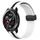 Cinturino per orologio in silicone con chiusura magnetica pieghevole For Honor Watch GS Pro da 22 mm (bianco + nero)
