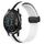 Cinturino per orologio in silicone con chiusura magnetica pieghevole per Honor Magic Watch 2 46 mm 22 mm (bianco + nero) Cinturino per orologio in silicone con chiusura magnetica pieghevole per Honor Magic Watch 2 46 mm 22 mm (bianco + nero)
