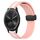 Per Garmin Vivomove Sport 20 mm pieghevole cinturino in silicone con chiusura magnetica (rosa + bianco) Per Garmin Vivomove Sport 20 mm pieghevole cinturino in silicone con chiusura magnetica (rosa + bianco)