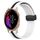 Per Garmin Venu 20mm Cinturino pieghevole in silicone con chiusura magnetica (bianco + nero) Per Garmin Venu 20mm Cinturino pieghevole in silicone con chiusura magnetica (bianco + nero)