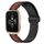 Per Garmin Forerunner Sq2 Music 20 mm pieghevole cinturino in silicone con chiusura magnetica (nero + rosso)