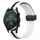 Per Huawei Watch GT2 42mm 20mm Cinturino in silicone pieghevole con chiusura magnetica (bianco + nero) Per Huawei Watch GT2 42mm 20mm Cinturino in silicone pieghevole con chiusura magnetica (bianco + nero)