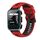 Per Garmin Approach S20 Cinturino in silicone bicolore (rosso + nero)