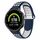 Per Garmin Forerunner 235 cinturino in silicone traspirante perforato bicolore (blu notte + bianco)
