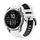 Per Garmin Fenix 7 22mm Cinturino sportivo in silicone bicolore (bianco + nero) Per Garmin Fenix 7 22mm Cinturino sportivo in silicone bicolore (bianco + nero)