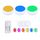 3 luci 1 telecomando Luce notturna a 13 colori RGB dimmerabile a infrarossi 3 luci 1 telecomando Luce notturna a 13 colori RGB dimmerabile a infrarossi