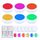 6 luci 2 telecomando Luce notturna a 13 colori RGB dimmerabile a infrarossi 6 luci 2 telecomando Luce notturna a 13 colori RGB dimmerabile a infrarossi
