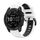 Per Garmin Fenix 7 Sapphire Solar 22mm Cinturino sportivo in silicone bicolore (bianco + nero)