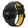 Per Garmin Fenix 7 Sapphire Solar 22mm Cinturino sportivo in silicone bicolore (nero + giallo) Per Garmin Fenix 7 Sapphire Solar 22mm Cinturino sportivo in silicone bicolore (nero + giallo)